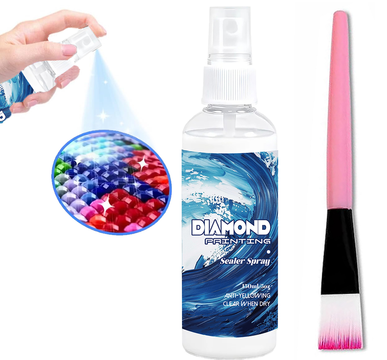 Resin Art Work - Spray do uszczelniania obrazów diamentowych 150ml,