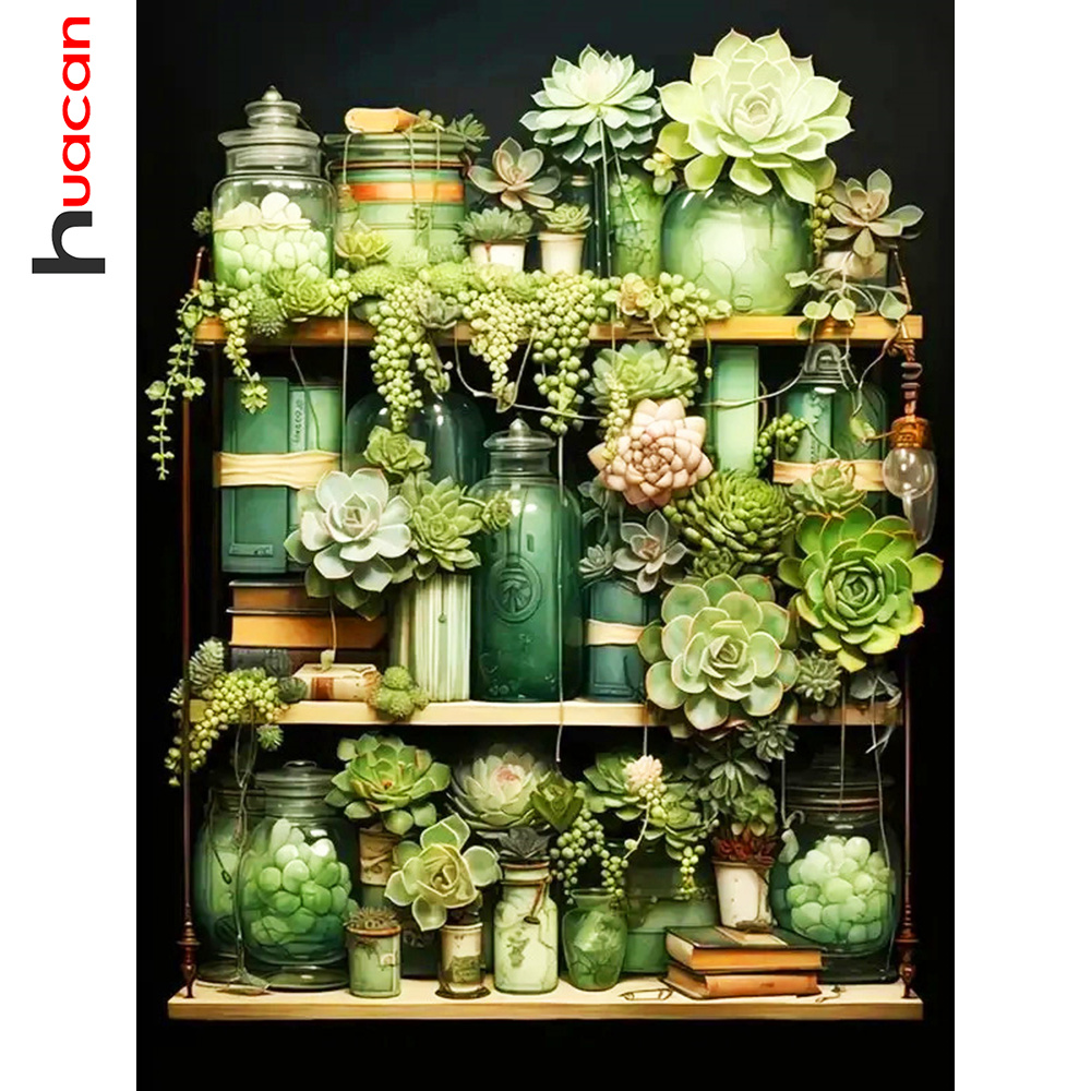 Resin Art Wallpaper - Obraz diamentowy Huacan 5D Diy wazon