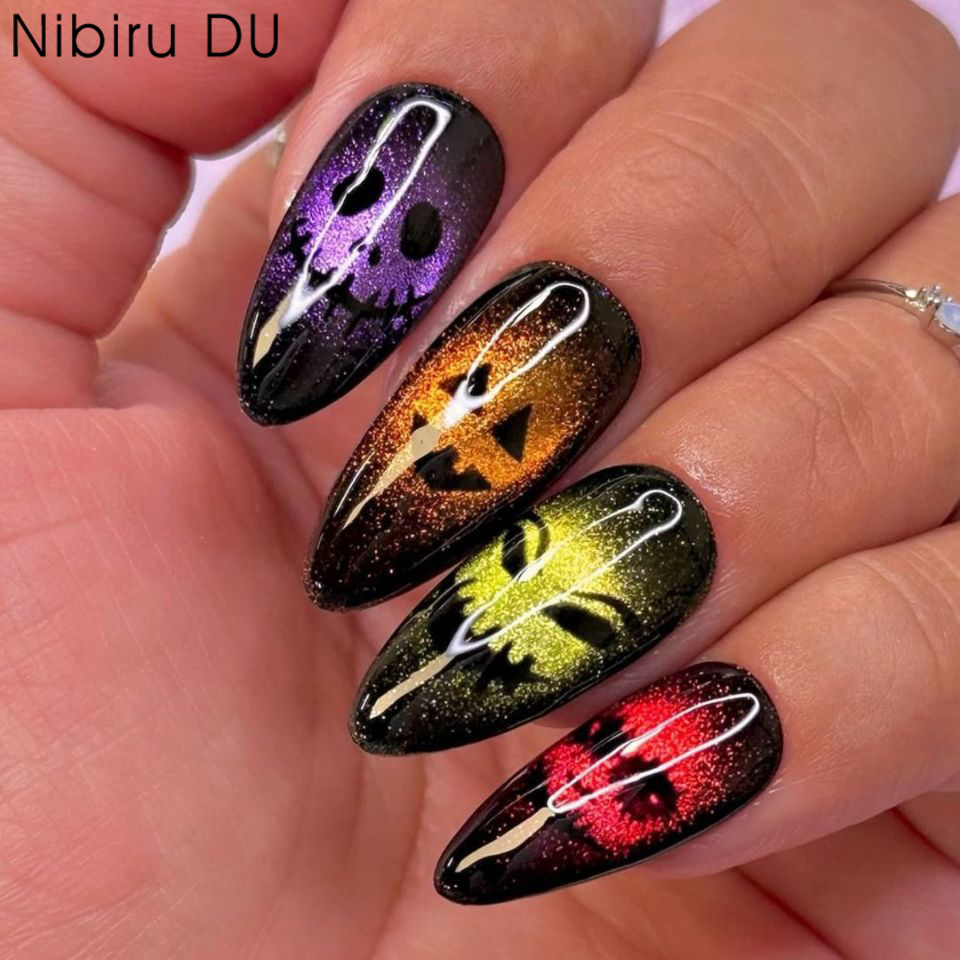 24 szt. Halloweenowe tipsy 3D  – Resin Art Case recenzja i cena