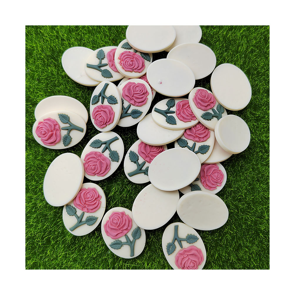 Owalny kształt Flatback kwiat  – Resin Art Alphabet recenzja i cena