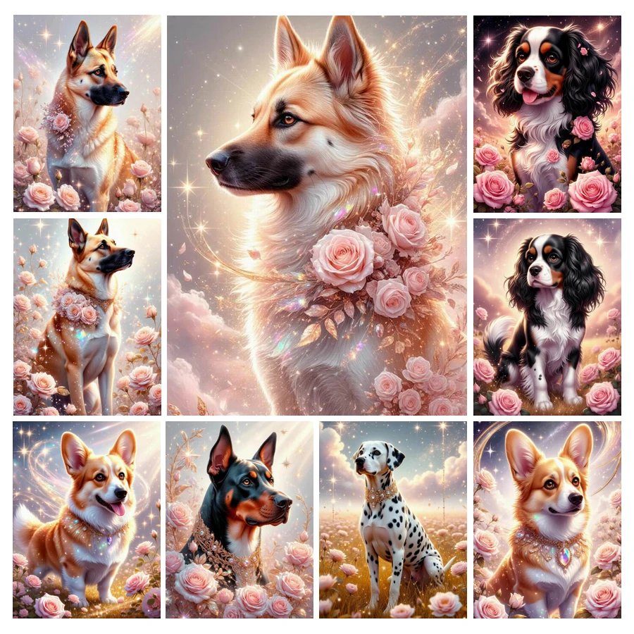 Uroczy pies i kwiaty – nowa ko – Resin Art Rose recenzja i cena