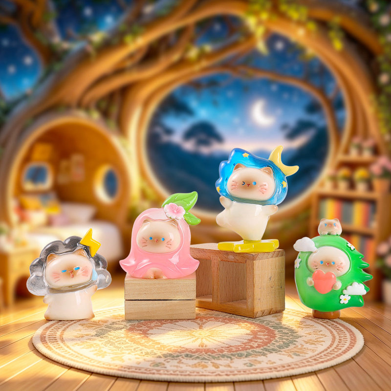 Urocza figurka kota z motywem  – Resin Art Case recenzja i cena