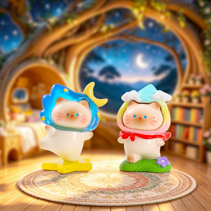 Urocza figurka kota z motywem  – Resin Art Case recenzja i cena