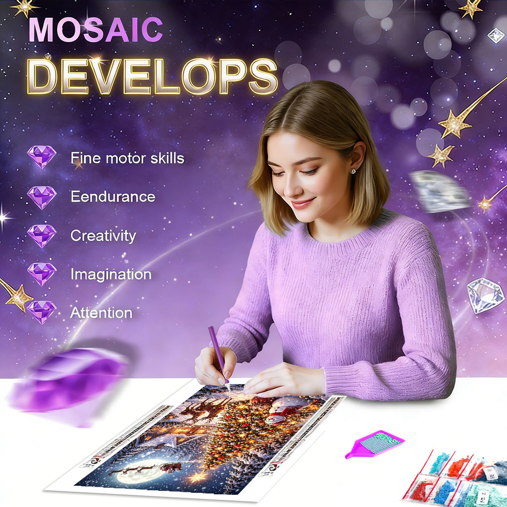 HUACAN Obraz Diamentowy Drzewo – Resin Art Wallpaper recenzja i cena
